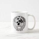 Manteau d'Union Soviétique des bras noir et blanc Tasse À Café