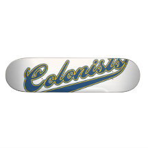 Manuscrit de colons skateboards customisés