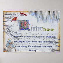 Manuscrit d'hiver affiches
