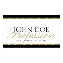 Manuscrit d'or de YourJobTitle Cartes De Visite Professionnelles