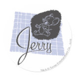 Manuscrit noir et bleu de Jerry autocollants