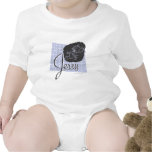 Manuscrit noir et bleu de Jerry t-shirts