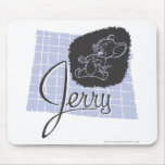 Manuscrit noir et bleu de Jerry tapis de souris