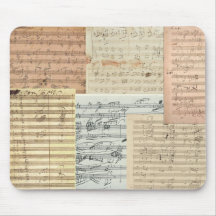 Manuscrits de musique de Beethoven Tapis De Souris