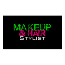 MAQUILLAGE ET COIFFEUR CARTES DE VISITE PROFESSIONNELLES