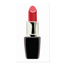 Maquilleur/rouge à lèvres cartes de visite professionnelles