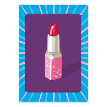 Maquilleur/rouge à lèvres cartes de visite professionnelles