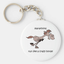 Marathon drôle porte-clef