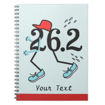Marathonien drôle 26,2 - cadeaux pour des coureurs carnet