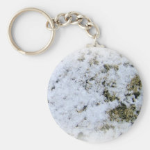 Marchandises en gros plan de neige porte-clef