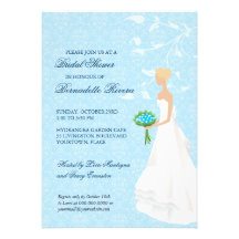 Marchant l'invitation nuptiale de douche de bas-cô