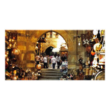 Marché d'Al-khalili de Khan Cartes De Vœux Avec Photo