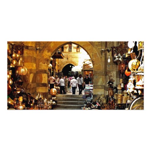 Marché d'Al-khalili de Khan Cartes De Vœux Avec Photo