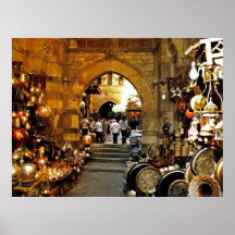 Marché d'Al-khalili de Khan Poster