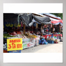 Marché de Khon Kaen Posters