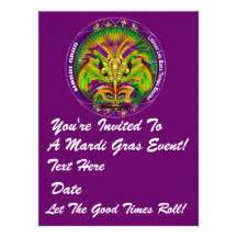 Mardi gras 6,5" x 8,75" notes de vue de Plse de po Bristols