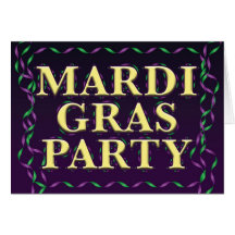 Mardi gras carte de vœux