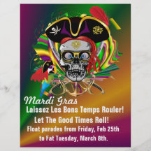 Mardi gras de thème d'insecte prospectus