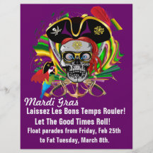 Mardi gras de thème d'insecte prospectus