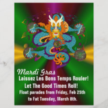 Mardi gras prospectus customisé