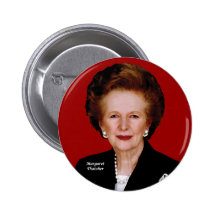 Margaret Thatcher Badge Avec Épingle