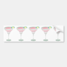 Margarita rose adhésif pour voiture