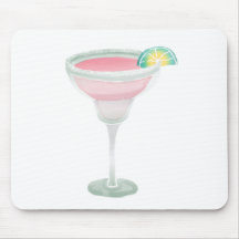 Margarita rose tapis de souris