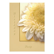 Marguerite de Gerbera Invitations Personnalisées