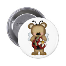 Marguerite de Madame Bug Baby Bear With Badge