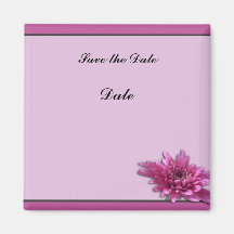 Marguerite rose-foncé magnets