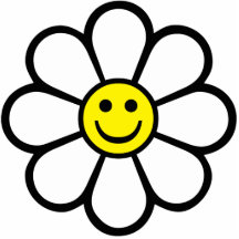Marguerite souriante découpages en acrylique
