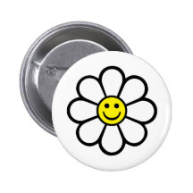 Marguerite souriante pin's