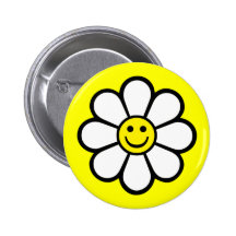 Marguerite souriante pin's