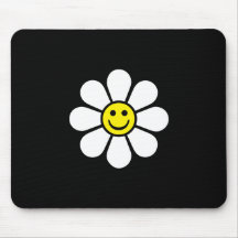 Marguerite souriante tapis de souris