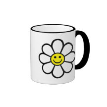 Marguerite souriante tasse à café