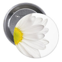 Marguerites customisées par arrière - plan de fleu pin's avec agrafe