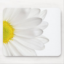 Marguerites customisées par arrière - plan de fleu tapis de souris