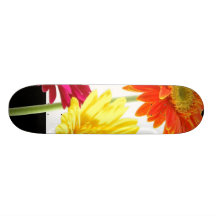 Marguerites de Gerbera Skateboards Personnalisés