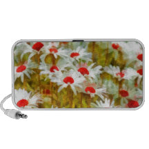 Marguerites des prés dans le domaine haut-parleur portable