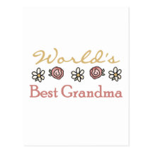 Marguerites et grand-maman du monde de roses meill cartes postales