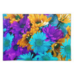 Marguerites pourpres de turquoise de l'or N Set De Table
