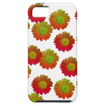 Marguerites rouges et jaunes coque iPhone 5