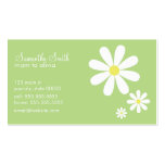 Marguerites sur le vert carte de visite