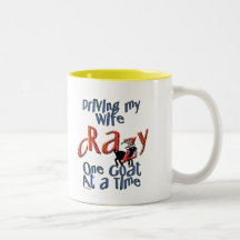 Mari fou de papa de chèvre d'épouse d'animal de fe tasses à café