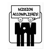 Mariage accompli "par mission" (homosexuel) carte postale