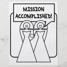 Mariage accompli "par mission" (homosexuel) prospectus en couleur