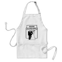 Mariage accompli "par mission" tablier