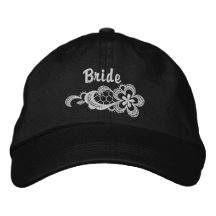 Mariage blanc de dentelle - chapeau de jeune marié casquettes de baseball brodées