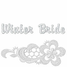 Mariage blanc de dentelle - jeune mariée d'hiver