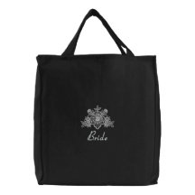 Mariage blanc de dentelle - jeune mariée Fourre-to Sacs Brodés